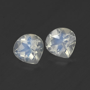 Achetez naturel ct blanc pierre de lune arc-en-ciel gems, en forme de poire, en provenance inde chez gemselect. en stock, livraison internationale!