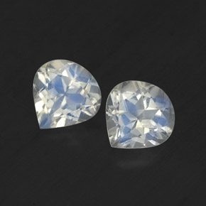 Achetez naturel ct blanc pierre de lune arc-en-ciel gems, en forme de poire, en provenance inde chez gemselect. en stock, livraison internationale!
