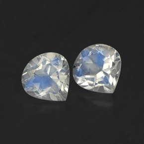 Achetez naturel ct blanc pierre de lune arc-en-ciel gems, en forme de poire, en provenance inde chez gemselect. en stock, livraison internationale!