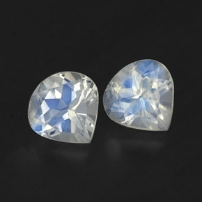 Achetez naturel ct blanc pierre de lune arc-en-ciel gems, en forme de poire, en provenance inde chez gemselect. en stock, livraison internationale!