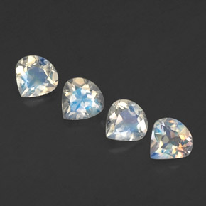 Achetez naturel ct blanc pierre de lune arc-en-ciel gems, en forme de poire, en provenance inde chez gemselect. en stock, livraison internationale!