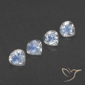 Shop natural 1.56ct Blanc bleuâtre Pierre de lune arc-en-ciel gems, En forme de poire, from Inde at GemSelect. In stock, global shipping!