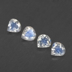 Achetez naturel 1,54ct blanc pierre de lune arc-en-ciel gems, en forme de poire, en provenance inde chez gemselect. en stock, livraison internationale!