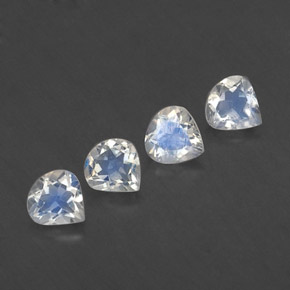Achetez naturel 1,54ct blanc pierre de lune arc-en-ciel gems, en forme de poire, en provenance inde chez gemselect. en stock, livraison internationale!