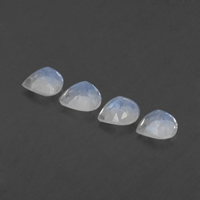 Achetez naturel 1,54ct blanc pierre de lune arc-en-ciel gems, en forme de poire, en provenance inde chez gemselect. en stock, livraison internationale!