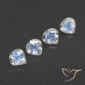 Shop natural 1.50ct Blanc bleuâtre Pierre de lune arc-en-ciel gems, En forme de poire, from Inde at GemSelect. In stock, global shipping!