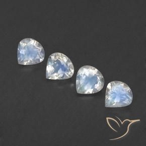 Shop natural 1.54ct Blanc bleuâtre Pierre de lune arc-en-ciel gems, En forme de poire, from Inde at GemSelect. In stock, global shipping!