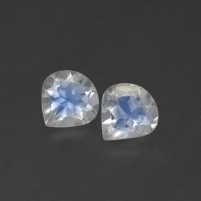 Achetez naturel ct blanc pierre de lune arc-en-ciel gems, en forme de poire, en provenance inde chez gemselect. en stock, livraison internationale!