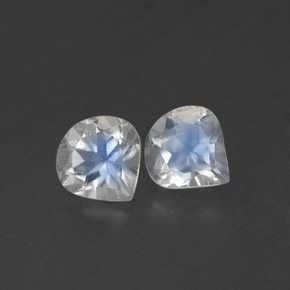 Achetez naturel ct blanc pierre de lune arc-en-ciel gems, en forme de poire, en provenance inde chez gemselect. en stock, livraison internationale!
