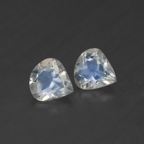 Achetez naturel ct blanc pierre de lune arc-en-ciel gems, en forme de poire, en provenance inde chez gemselect. en stock, livraison internationale!