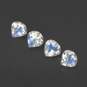 Achetez naturel ct blanc pierre de lune arc-en-ciel gems, en forme de poire, en provenance inde chez gemselect. en stock, livraison internationale!