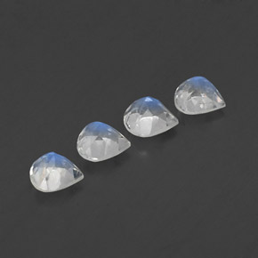 Achetez naturel ct blanc pierre de lune arc-en-ciel gems, en forme de poire, en provenance inde chez gemselect. en stock, livraison internationale!