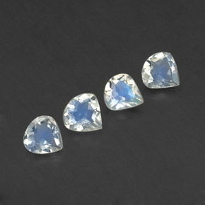 Achetez naturel ct blanc pierre de lune arc-en-ciel gems, en forme de poire, en provenance inde chez gemselect. en stock, livraison internationale!