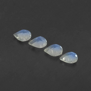 Achetez naturel ct blanc pierre de lune arc-en-ciel gems, en forme de poire, en provenance inde chez gemselect. en stock, livraison internationale!