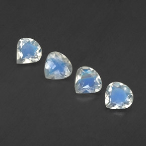 Achetez naturel ct blanc pierre de lune arc-en-ciel gems, en forme de poire, en provenance inde chez gemselect. en stock, livraison internationale!