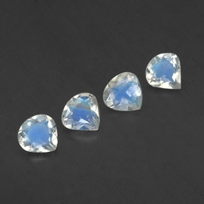Achetez naturel ct blanc pierre de lune arc-en-ciel gems, en forme de poire, en provenance inde chez gemselect. en stock, livraison internationale!