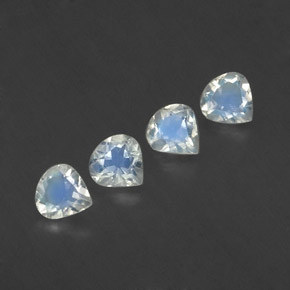 Achetez naturel ct blanc pierre de lune arc-en-ciel gems, en forme de poire, en provenance inde chez gemselect. en stock, livraison internationale!