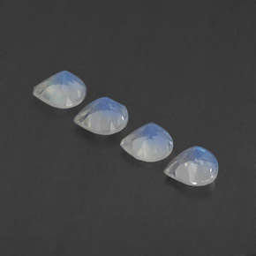 Achetez naturel ct blanc pierre de lune arc-en-ciel gems, en forme de poire, en provenance inde chez gemselect. en stock, livraison internationale!