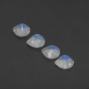 Achetez naturel ct blanc pierre de lune arc-en-ciel gems, en forme de poire, en provenance inde chez gemselect. en stock, livraison internationale!