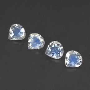 Achetez naturel 1,39ct blanc pierre de lune arc-en-ciel gems, en forme de poire, en provenance inde chez gemselect. en stock, livraison internationale!