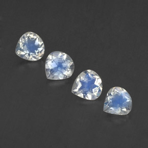 Achetez naturel 1,47ct blanc pierre de lune arc-en-ciel gems, en forme de poire, en provenance inde chez gemselect. en stock, livraison internationale!