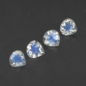 Achetez naturel 1,47ct blanc pierre de lune arc-en-ciel gems, en forme de poire, en provenance inde chez gemselect. en stock, livraison internationale!