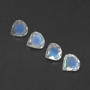 Achetez naturel ct blanc pierre de lune arc-en-ciel gems, en forme de poire, en provenance inde chez gemselect. en stock, livraison internationale!