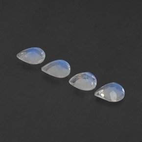 Achetez naturel ct blanc pierre de lune arc-en-ciel gems, en forme de poire, en provenance inde chez gemselect. en stock, livraison internationale!