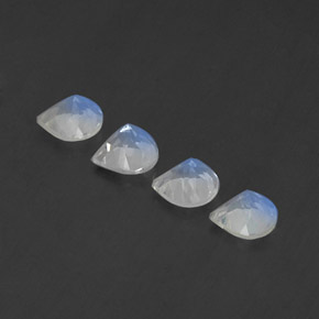 Achetez naturel ct blanc pierre de lune arc-en-ciel gems, en forme de poire, en provenance inde chez gemselect. en stock, livraison internationale!