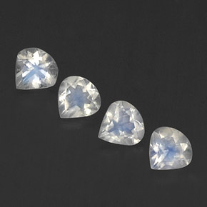 Achetez naturel 1,36ct blanc pierre de lune arc-en-ciel gems, en forme de poire, en provenance inde chez gemselect. en stock, livraison internationale!