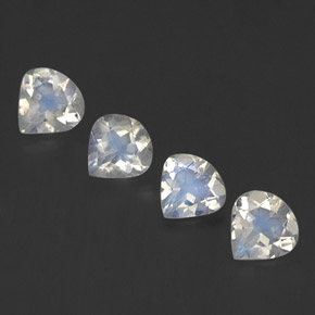 Achetez naturel ct blanc pierre de lune arc-en-ciel gems, en forme de poire, en provenance inde chez gemselect. en stock, livraison internationale!