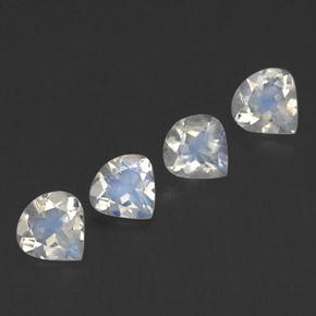 Achetez naturel ct blanc pierre de lune arc-en-ciel gems, en forme de poire, en provenance inde chez gemselect. en stock, livraison internationale!