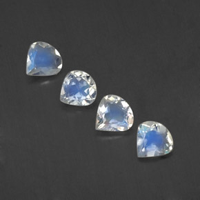 Achetez naturel ct blanc pierre de lune arc-en-ciel gems, en forme de poire, en provenance inde chez gemselect. en stock, livraison internationale!