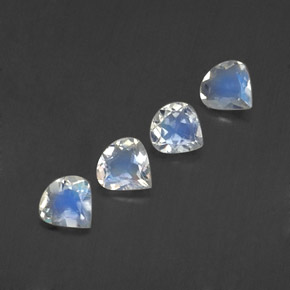 Achetez naturel ct blanc pierre de lune arc-en-ciel gems, en forme de poire, en provenance inde chez gemselect. en stock, livraison internationale!