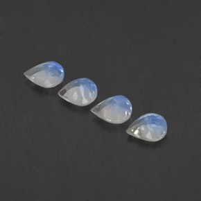 Achetez naturel ct blanc pierre de lune arc-en-ciel gems, en forme de poire, en provenance inde chez gemselect. en stock, livraison internationale!