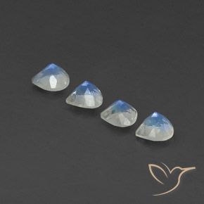 Shop natural 1.63ct Blanc bleuâtre Pierre de lune arc-en-ciel gems, En forme de poire, from Sri Lanka at GemSelect. In stock, global shipping!