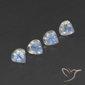 Shop natural 1.56ct Blanc bleuâtre Pierre de lune arc-en-ciel gems, En forme de poire, from Sri Lanka at GemSelect. In stock, global shipping!