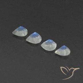Shop natural 1.56ct Blanc bleuâtre Pierre de lune arc-en-ciel gems, En forme de poire, from Sri Lanka at GemSelect. In stock, global shipping!