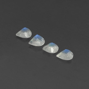 Achetez naturel 1,44ct blanc pierre de lune arc-en-ciel gems, en forme de poire, en provenance sri lanka chez gemselect. en stock, livraison internationale!