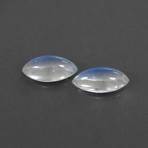 Achetez naturel ct blanc pierre de lune arc-en-ciel gems, marquise, en provenance inde chez gemselect. en stock, livraison internationale!