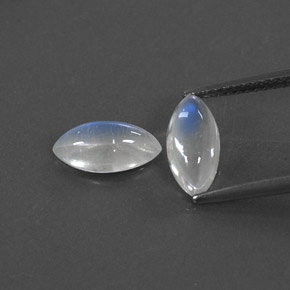 Achetez naturel ct blanc pierre de lune arc-en-ciel gems, marquise, en provenance inde chez gemselect. en stock, livraison internationale!