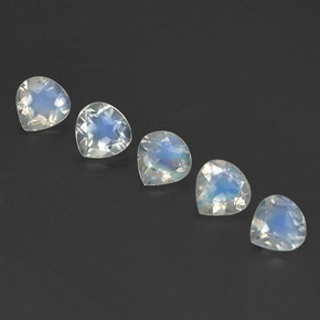 Achetez naturel ct blanc pierre de lune arc-en-ciel gems, en forme de poire, en provenance inde chez gemselect. en stock, livraison internationale!
