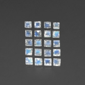 Achetez naturel ct blanc pierre de lune arc-en-ciel gems, transparent, en provenance inde chez gemselect. en stock, livraison internationale!