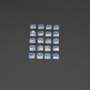 Achetez naturel ct blanc pierre de lune arc-en-ciel gems, transparent, en provenance inde chez gemselect. en stock, livraison internationale!