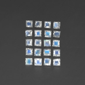 Achetez naturel 2,24ct blanc pierre de lune arc-en-ciel gems, transparent, en provenance inde chez gemselect. en stock, livraison internationale!
