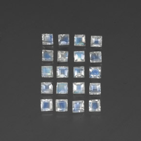 Achetez naturel 2,60ct blanc pierre de lune arc-en-ciel gems, transparent, en provenance inde chez gemselect. en stock, livraison internationale!