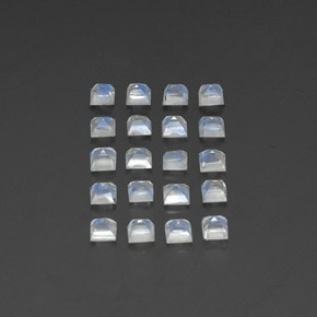Achetez naturel 2,60ct blanc pierre de lune arc-en-ciel gems, transparent, en provenance inde chez gemselect. en stock, livraison internationale!