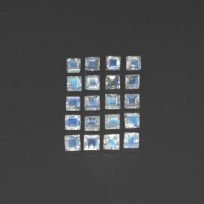 Achetez naturel 2,68ct blanc pierre de lune arc-en-ciel gems, transparent, en provenance inde chez gemselect. en stock, livraison internationale!
