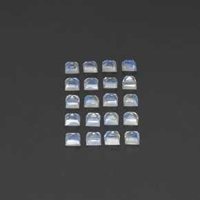 Achetez naturel 2,68ct blanc pierre de lune arc-en-ciel gems, transparent, en provenance inde chez gemselect. en stock, livraison internationale!