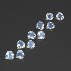 Achetez naturel 2,84ct blanc pierre de lune arc-en-ciel gems, en forme de poire, en provenance inde chez gemselect. en stock, livraison internationale!